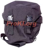 Black Hawk gas mask bag - front view