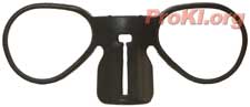 Eyeglass lens holder for the Promask and M-95 masks