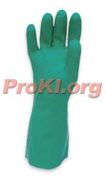 Nitrile 17 mil heavy chemical gloves