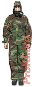 chemical protective suit - camo military nbc suit